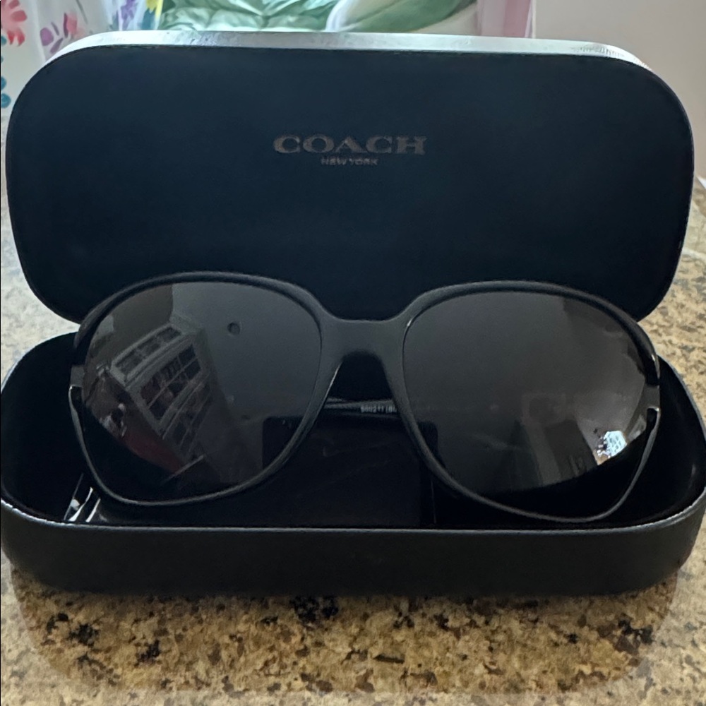 Coach Dark Aviator Sunglasses